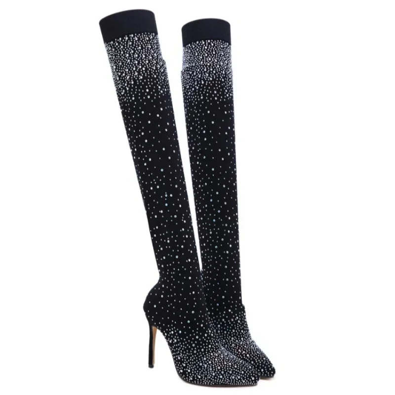 Sock Boot Women - Seksi Aşırı Diz Çizmeler Kadınlar için