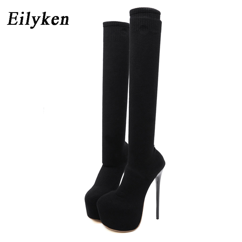 Sock Boot Women - Eilyken 17 CM Platform Topuklu Kadın