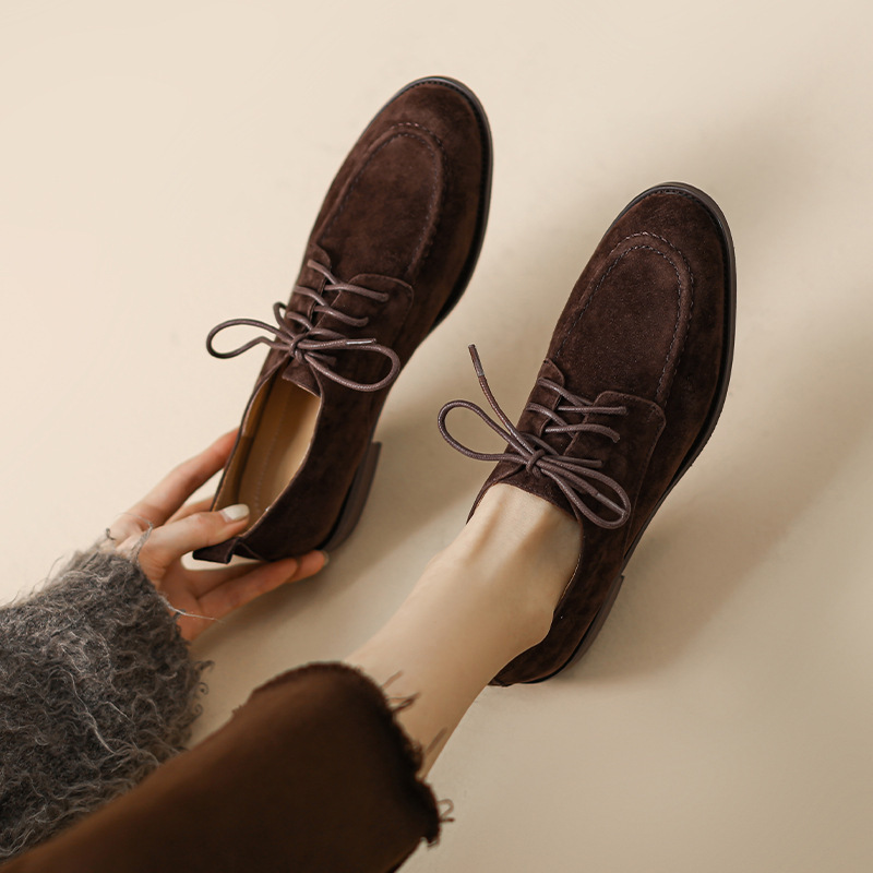 Oxford Lace Up Women - 2025 İlkbahar ve Sonbahar Yeni Kadın