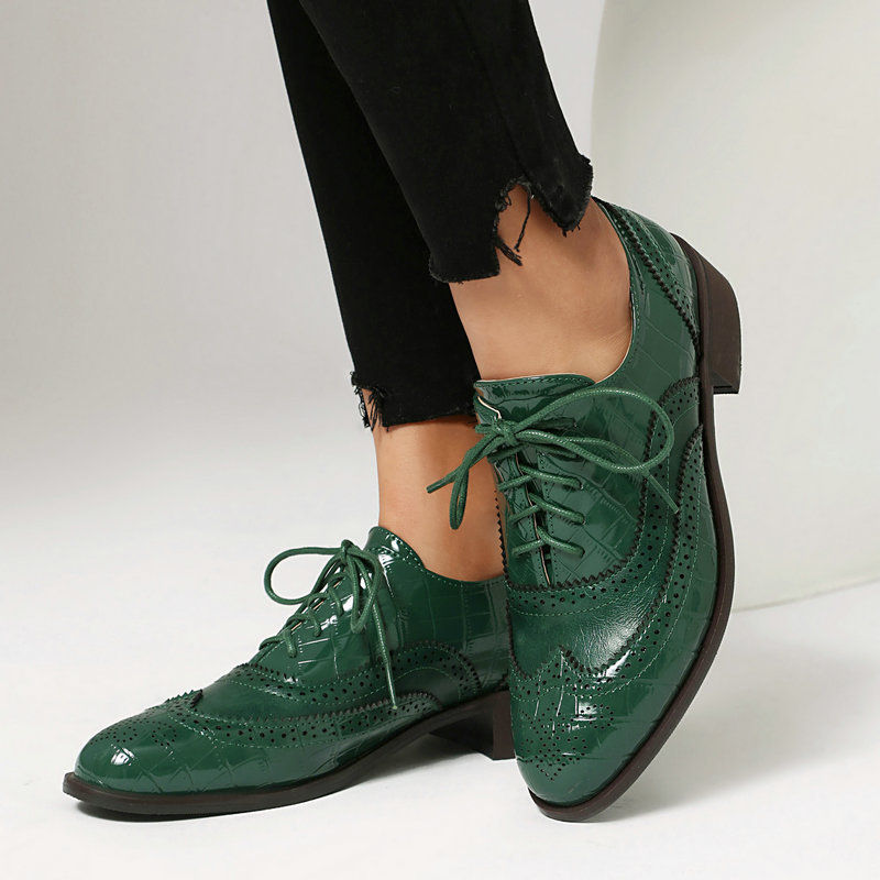 Kadın Taş Baskılı Brogue Oxfor - Oxford Lace Up Women incelemesi ve fiyatı