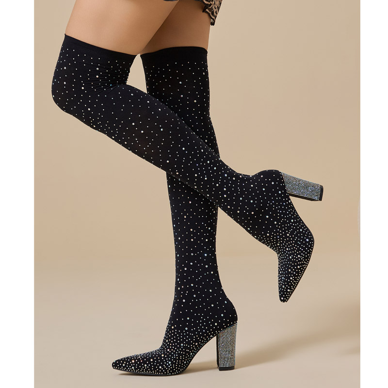 Aneikeh Kristal Diz Üstü Çorap - Sock Boot Women incelemesi ve fiyatı