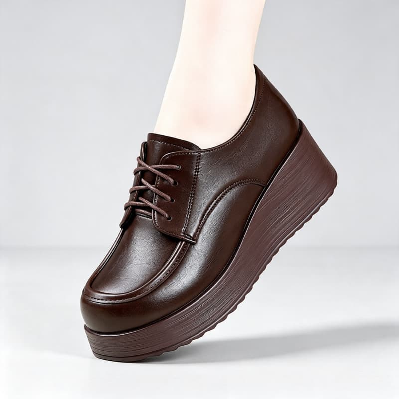 6cm Rahat Derin Ağızlı Yumuşak - Oxford Lace Up Women incelemesi ve fiyatı