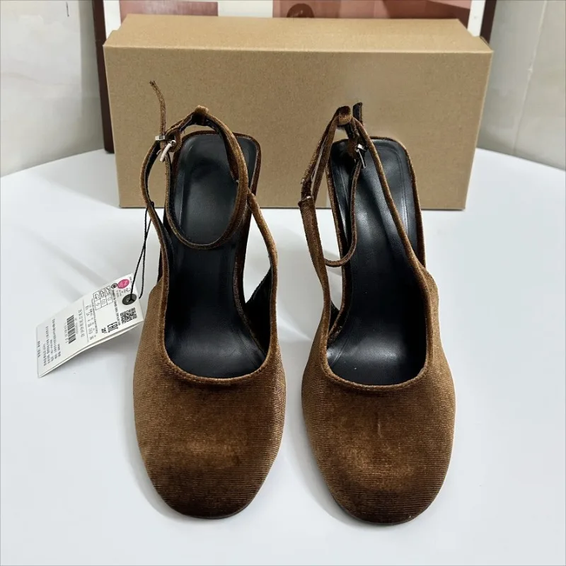 Retro Kahverengi Süet Yaz Kadı - Women'S Shoes Quality incelemesi ve fiyatı